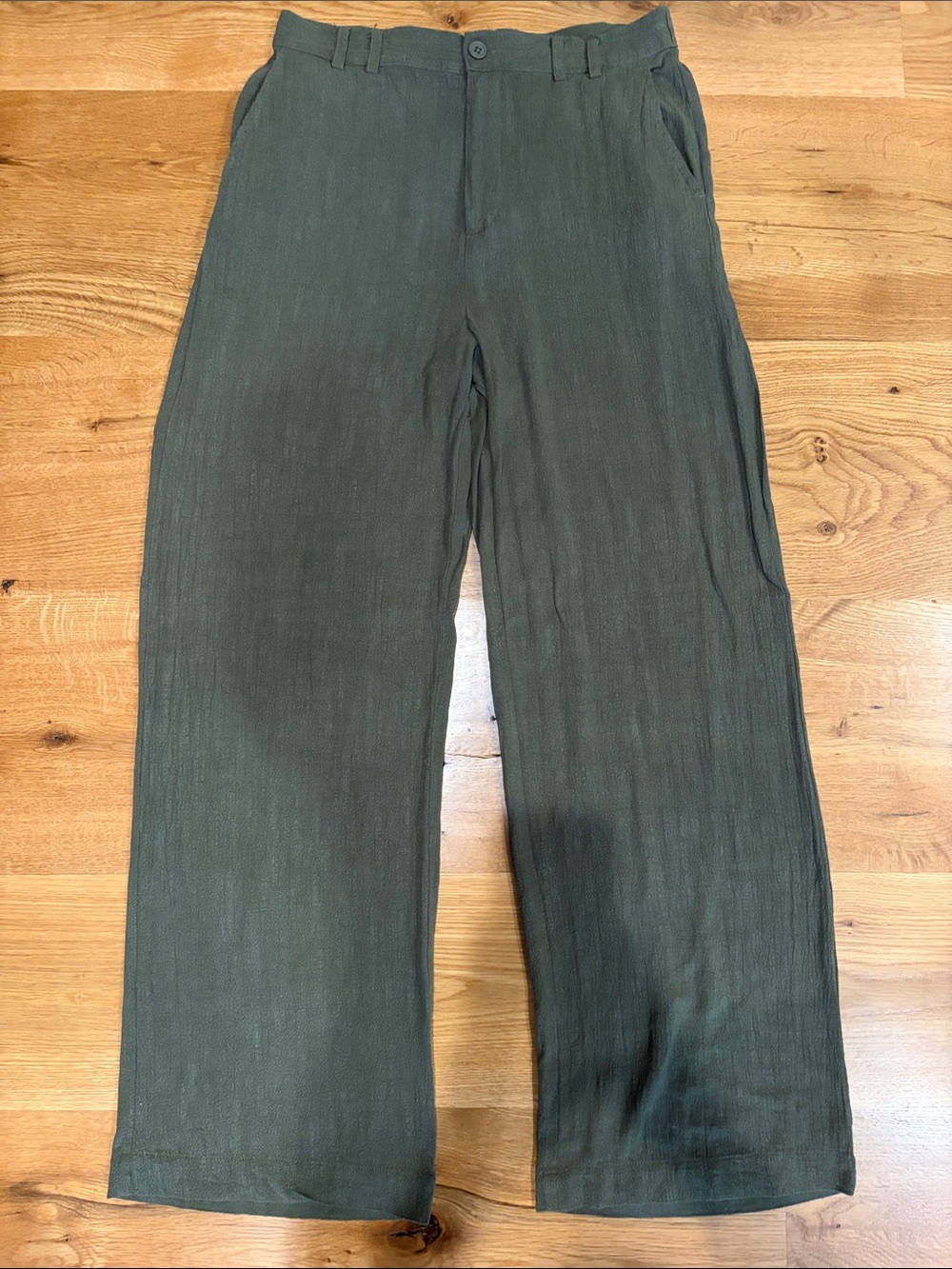 Z Supply Olive Green Relaxed Wide-Leg trouser